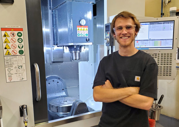 Brock Husak, a former Mechanical Engineering Technician and co-op student at R&I.