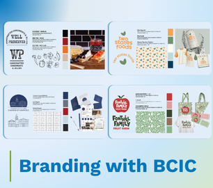 Branding with BCIC (style boards made for businesses)