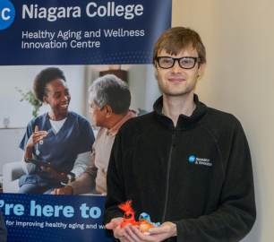 Matthew Bosnich, recent Recreation Therapy grad and Research Associate with our Healthy Aging and Wellness Innovation Centre (HAWIC).